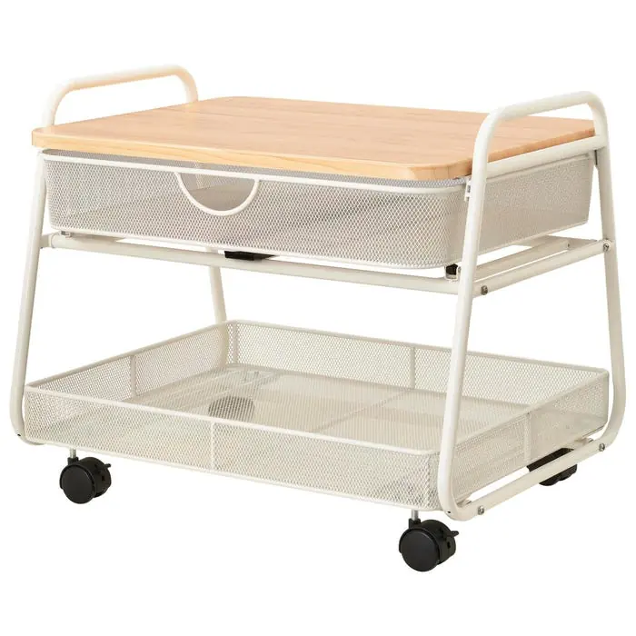 Safco Onyx Under Desk Machine Stand - Machine Stand, Under-Desk, Mobile, 21 x 16 x 17-1/2 Inches, White One Day Deal